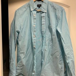 Jcrew blue linen shirt in size medium slim